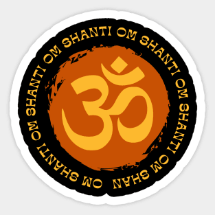 Om Shanti Shanti Shanti Sticker